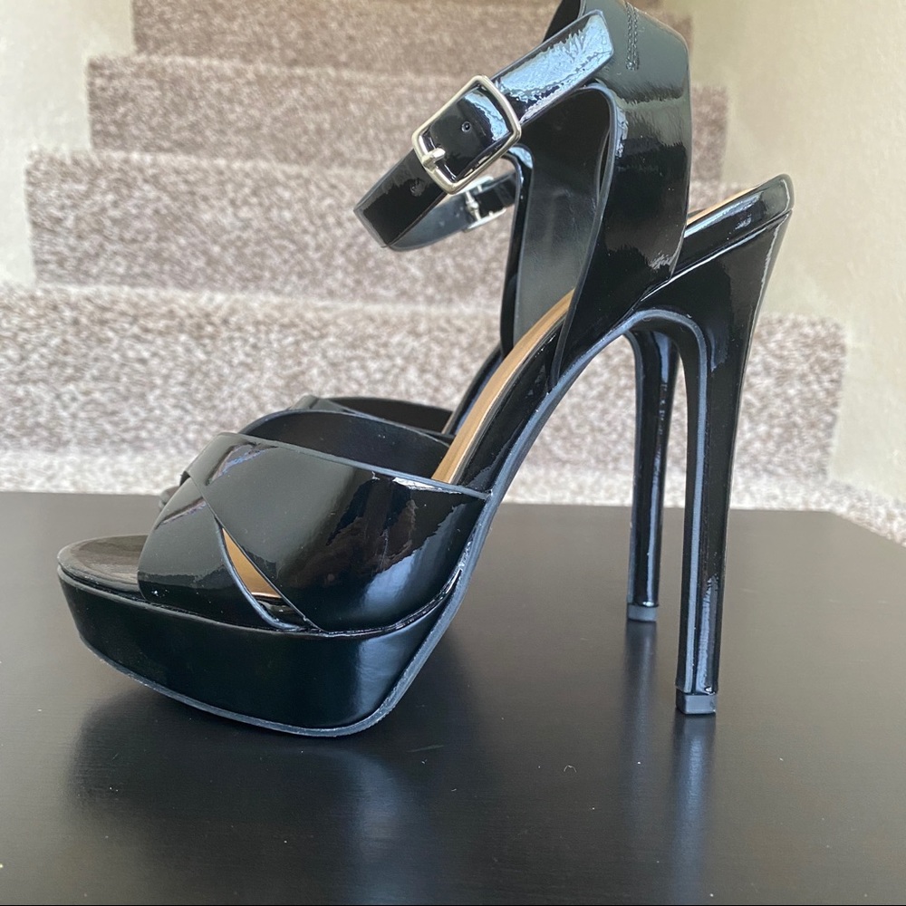 Sexy strappy platform heels